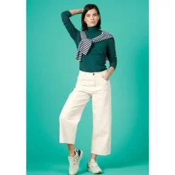 Seasalt Cornwall Barnes Wide Leg Crop Jeans-Women Trousers & Leggings | Jeans