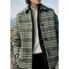 Seasalt Cornwall Beamwind Checked Wool Blend Coat-Women Coats & Jackets