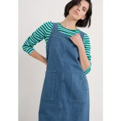 Seasalt Cornwall Calican Pinafore Dress-Women Dresses