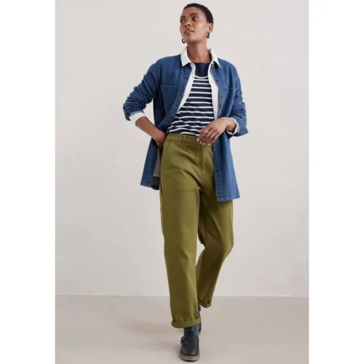 Seasalt Cornwall Cliff Picnic Trousers-Women Trousers & Leggings