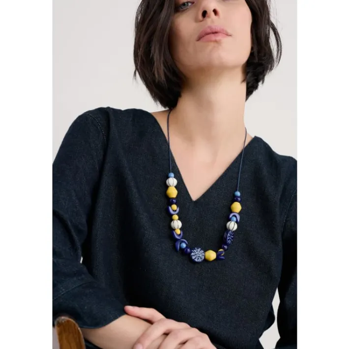 Seasalt Cornwall Filbert Beaded Necklace-Women Jewellery