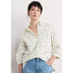 Seasalt Cornwall Hope Cottage Organic Cotton Blouse-Women Shirts & Blouses