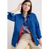 Seasalt Cornwall Long Field Organic Cotton Worker Jacket-Women Coats & Jackets