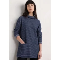 Seasalt Cornwall Mawgan Porth Jacquard Jersey Tunic-Women Tunics | Sweatshirts