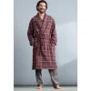 Seasalt Cornwall Men's Deckhand Checked Flannel Robe- Nightwear