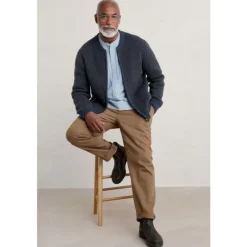 Seasalt Cornwall Men's Thresher Knitted Cardigan- Knitwear