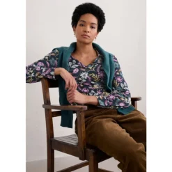 Seasalt Cornwall Misty Sky Organic Cotton Shirt-Women Shirts & Blouses