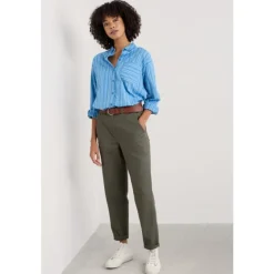 Seasalt Cornwall Mor Path Organic Cotton Tapered Trousers-Women Trousers & Leggings