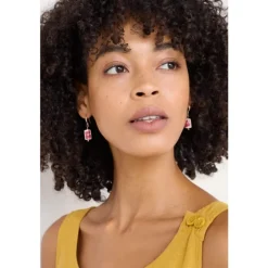 Seasalt Cornwall Noon Moor Ceramic Bead Drop Earrings-Women Jewellery