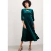 Seasalt Cornwall Oak Cottage Velvet Dress-Women Dresses