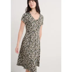Seasalt Cornwall Pier View Jersey Dress-Women Dresses