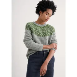 Seasalt Cornwall Port Kinnis Fair Isle Jumper With Merino-Women Knitwear