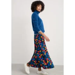 Seasalt Cornwall Rose A-Line Skirt-Women Skirts