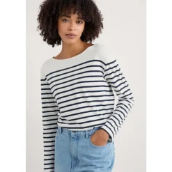 Seasalt Cornwall Sailor Shirt in GOTS-Certified Organic Cotton Jersey-Women Tops | T-shirts