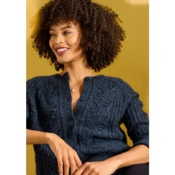Seasalt Cornwall Sand Thistle Mohair-Blend Cardigan-Women Knitwear