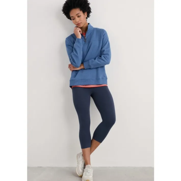 Seasalt Cornwall Sea Dance Cropped Leggings in GOTS-Certified Organic Cotton-Women Trousers & Leggings
