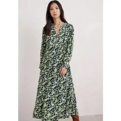 Seasalt Cornwall Sea Thrift Printed Above-Ankle Dress-Women Dresses