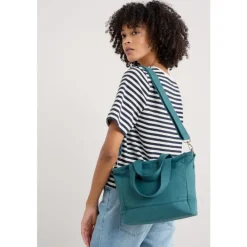 Seasalt Cornwall Skyflow Organic Cotton Canvas Cross Body Bag-Women Bags