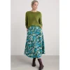 Seasalt Cornwall Swallow Hill Printed A-Line Skirt-Women Skirts