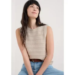 Seasalt Cornwall Tepel Knitted Vest-Women Knitwear | Tops
