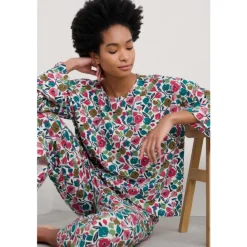 Seasalt Cornwall Tree Shadow Jersey Pyjamas-Women Nightwear