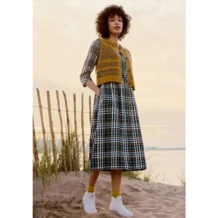 Seasalt Cornwall Tresco Abbey Yarn-dye Shirt Dress-Women Dresses