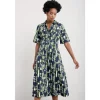 Seasalt Cornwall Wild Liquorice Shirt Dress in GOTS-Certified Organic Cotton-Women Dresses