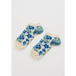 Seasalt Cornwall Women's Arty Organic Cotton Trainer Socks-Women Socks & Tights