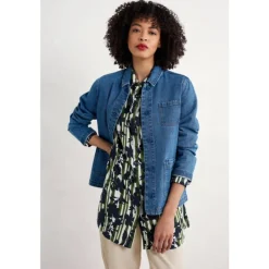 Seasalt Cornwall Wren Flutter Longline Shirt-Women Shirts & Blouses